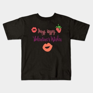 Hugs Kisses Valentines Wishes Kids T-Shirt